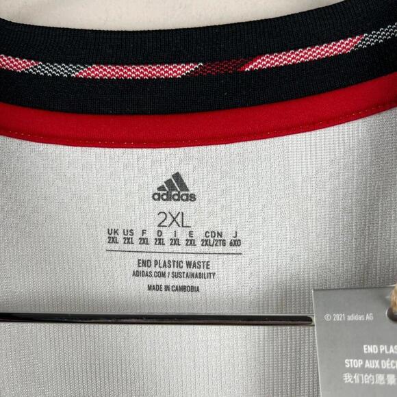 Manchester United 22/23 Adidas Authentic Away Jersey 2XL White EPL Patch H13883 - Picture 6 of 9